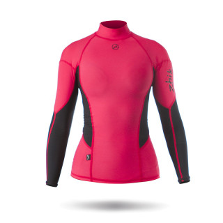 ZHIK SPANDEX TOP LS WOMENS PINK