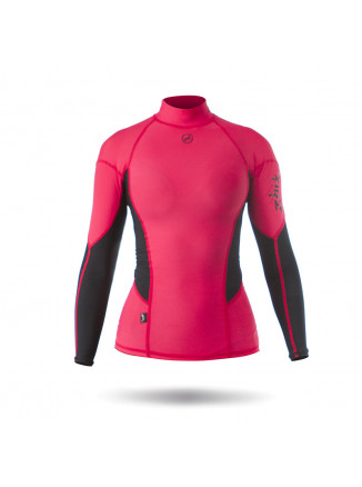 ZHIK SPANDEX TOP LS WOMENS PINK