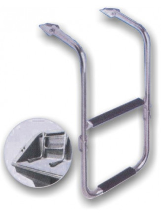ΣΚΑΛΑ ΠΛΑΤΦΟΡΜΑΣ 2 ΣΚΑΛΟΠΑΤΙΑ 285x600mm INOX316
