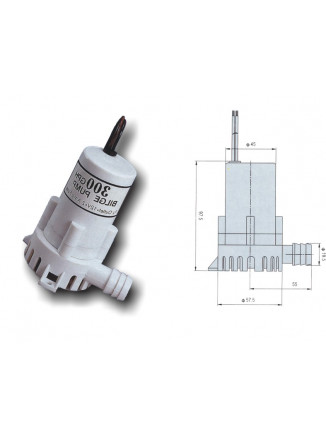 TMC ΑΝΤΛΙΑ ΣΕΝΤΙΝΑΣ 1.4A 300 GPH 12V