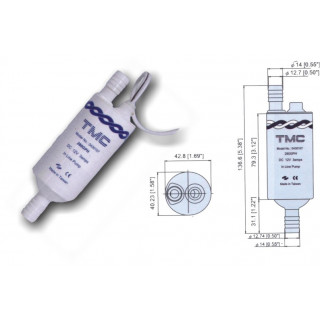 TMC IN-LINE PUMP 280 GPH 12V
