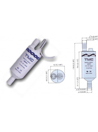 TMC IN-LINE PUMP 280 GPH 12V