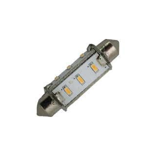 ΛΑΜΠΑΚΙ 12LED WARM WHITE FESTOON 42mm 1W 10-30V