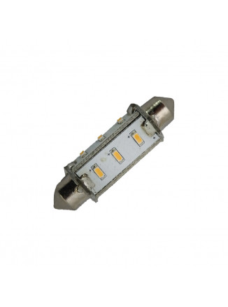 ΛΑΜΠΑΚΙ 12LED WARM WHITE FESTOON 42mm 1W 10-30V